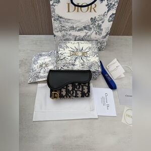 Dior Saddle Bloom Card Holder
